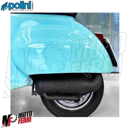 MF3559 Marmitta Polini Racing a 130 Vespa 50 Special 125 ET3 Primavera