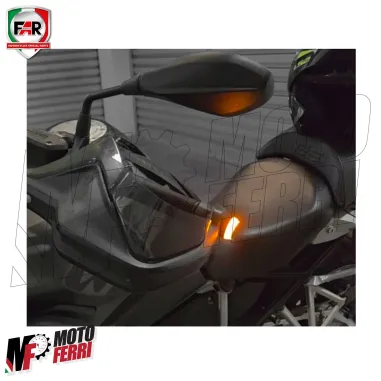 MF8859 Coppia Frecce Manubrio Led End Bar FAR Universali Cafè Racer Moto Scooter
