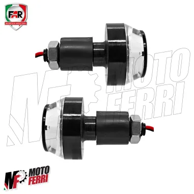 MF8859 Coppia Frecce Manubrio Led End Bar FAR Universali Cafè Racer Moto Scooter