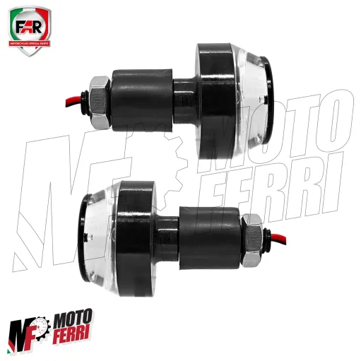 MF8859 Coppia Frecce Manubrio Led End Bar FAR Universali Cafè Racer Moto Scooter