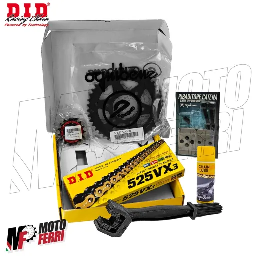 MF8866 Kit Trasmissione DID Ducati Multistrada 937 V2 S Corona 43 Pignone 15 da 2022 al 2024