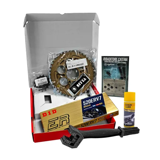 MF8869 Kit Trasmissione DID GP Ducati Panigale 1000 V4 R Corona 42 Pignone 15 Catena ERV7 passo 520 dal 2019 al 2024