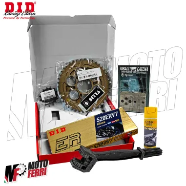 MF8869 Kit Trasmissione DID GP Ducati Panigale 1000 V4 R Corona 42 Pignone 15 Catena ERV7 passo 520 dal 2019 al 2024