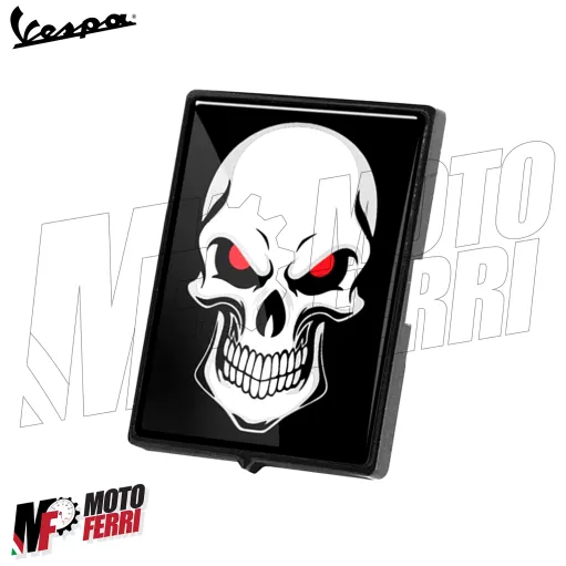 MF8873 Emblema Scudetto Stemma Teschio Skull Vespa GTS GTV LX S Primavera Sprint
