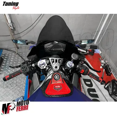 MF8876 Piastra Sterzo Racing Aprilia RS660 2021 2022 2023 2024 CNC Nero
