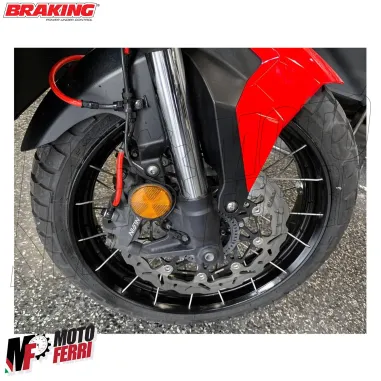 MF8877 Dischi Freno Anteriore BRAKING SK2 + Pastiglie Honda XADV 750 da 2017 a 2025