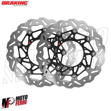 MF8877 Dischi Freno Anteriore BRAKING SK2 + Pastiglie Honda XADV 750 da 2017 a 2025