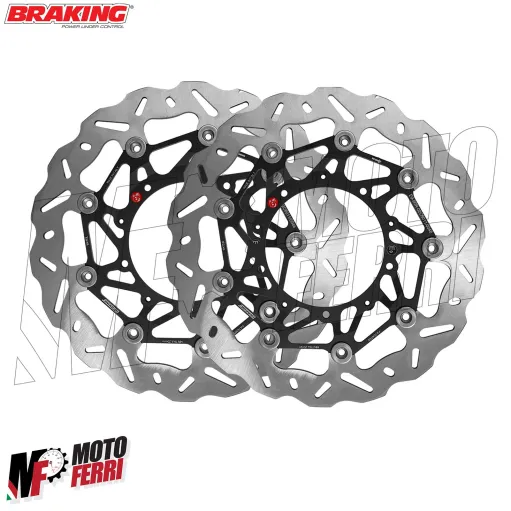 MF8877 Dischi Freno Anteriore BRAKING SK2 + Pastiglie Honda XADV 750 da 2017 a 2025