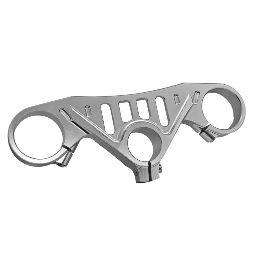 MF8883 Piastra Sterzo Racing Ducati Panigale V4 V4S V4R CNC Argento dal 2018 a 2024