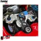 MF8883 Piastra Sterzo Racing Ducati Panigale V4 V4S V4R CNC Argento dal 2018 a 2024