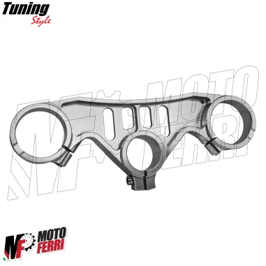 MF8883 Piastra Sterzo Racing Ducati Panigale V4 V4S V4R CNC Argento dal 2018 a 2024