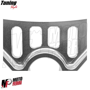 MF8883 Piastra Sterzo Racing Ducati Panigale V4 V4S V4R CNC Argento dal 2018 a 2024