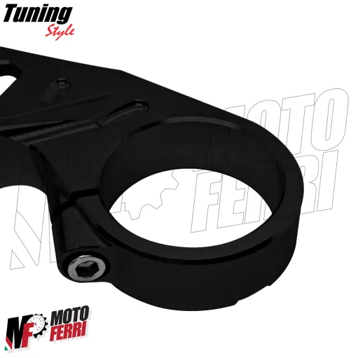 MF8884 Piastra Sterzo Racing Ducati Panigale V4 V4S V4R CNC Nero da 2018 a 2024