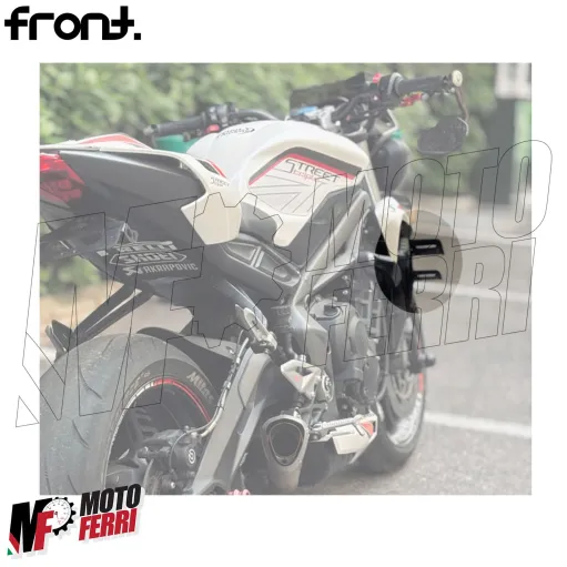 MF8885 Spoiler Downforce Laterale Doppie Ali by FRONT Triumph Street Triple 765 R/RS 2020 2021 2022