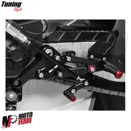 MF8887 Kit Pedane Arretrate Regolabili CNC Aprilia 660 RS / Tuono da 2020 a 2025 2