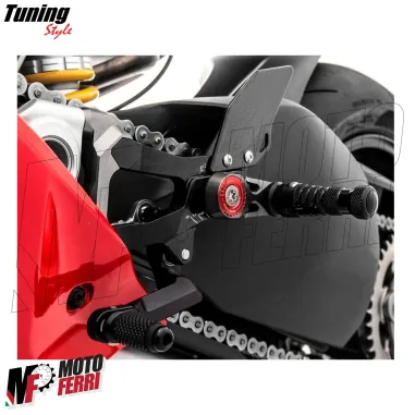 MF8888 Kit Pedane Arretrate CNC Ducati Panigale V4 V4S V4R dal 2018 al 2024