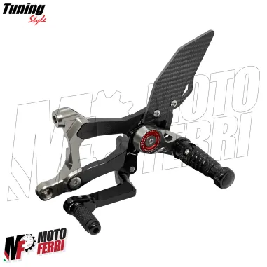MF8888 Kit Pedane Arretrate CNC Ducati Panigale V4 V4S V4R dal 2018 al 2024