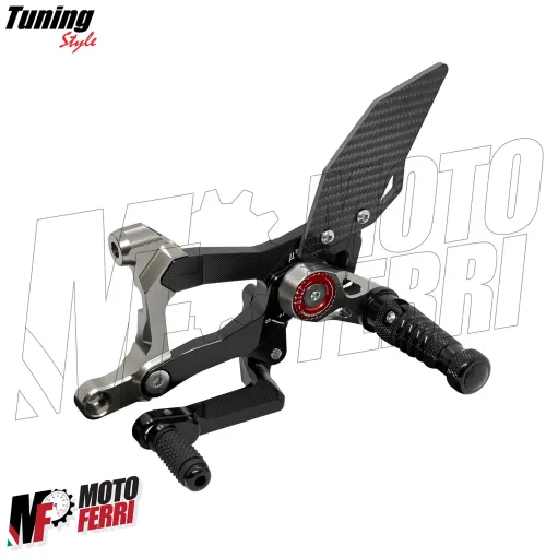 MF8888 Kit Pedane Arretrate CNC Ducati Panigale V4 V4S V4R dal 2018 al 2024