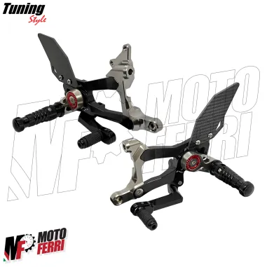 MF8888 Kit Pedane Arretrate CNC Ducati Panigale V4 V4S V4R dal 2018 al 2024