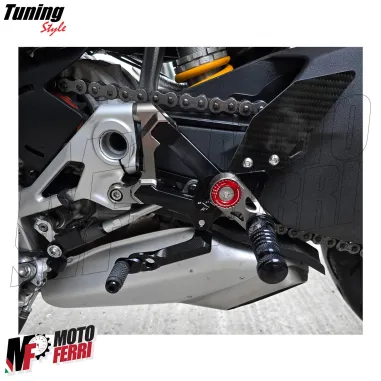 MF8889 Kit Pedane Arretrate CNC Ducati Streetfighter V4 V4S dal 2020 al 2024