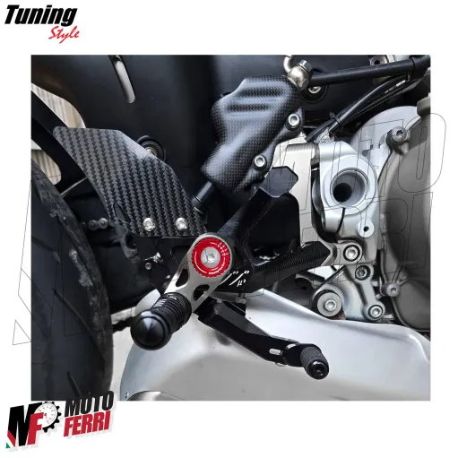 MF8889 Kit Pedane Arretrate CNC Ducati Streetfighter V4 V4S dal 2020 al 2024