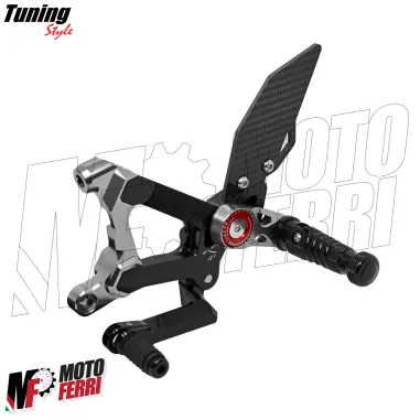 MF8889 Kit Pedane Arretrate CNC Ducati Streetfighter V4 V4S dal 2020 al 2024