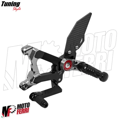 MF8889 Kit Pedane Arretrate CNC Ducati Streetfighter V4 V4S dal 2020 al 2024