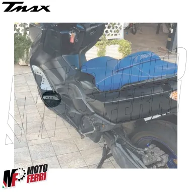 MF8897 Coppia Pedane Poggiapiedi Alluminio Yamaha TMax 500 dal 2008 al 2011