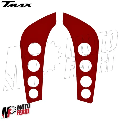 MF8897 Coppia Pedane Poggiapiedi Alluminio Yamaha TMax 500 dal 2008 al 2011