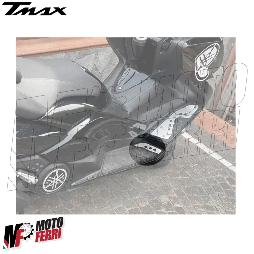 MF8897 Coppia Pedane Poggiapiedi Alluminio Yamaha TMax 500 dal 2008 al 2011