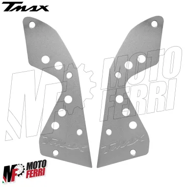 MF8898 Coppia Pedane Poggiapiedi Alluminio Yamaha TMax 500 dal 2008 al 2011