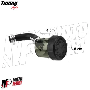 MF8900 Serbatoio Vaschetta Liquido Freno Frizione Piccola 15 cc Uscita Curva