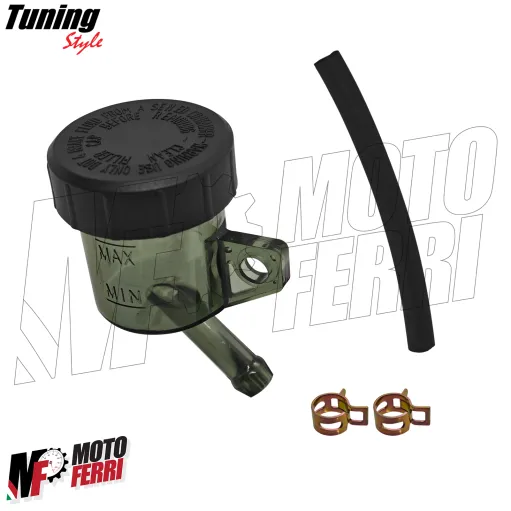 MF8900 Serbatoio Vaschetta Liquido Freno Frizione Piccola 15 cc Uscita Curva