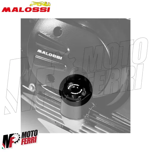 MF8929 Tappo Asta Olio Trasmissione CNC Nero Malossi Vespa GTS 300 2008 / 2018