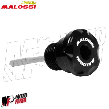 MF8929 Tappo Asta Olio Trasmissione CNC Nero Malossi Liberty 125 150 2009 / 2020