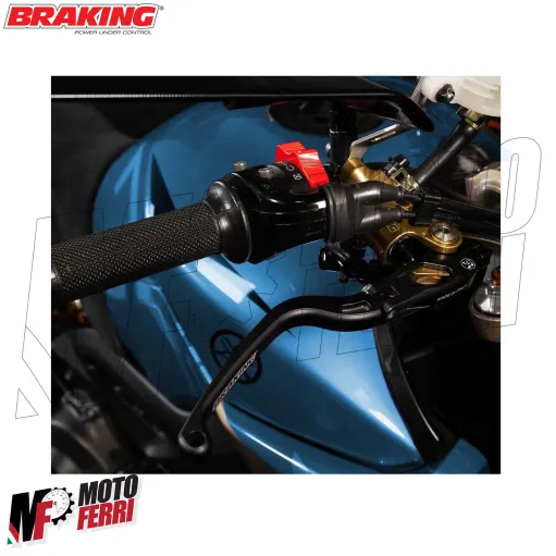 MF8926 Pompa Freno Anteriore Radiale Race BRAKING MC-R1 19X18-20 Leva Snodata Nera