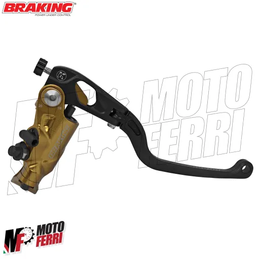 MF8926 Pompa Freno Anteriore Radiale Race BRAKING MC-R1 19X18-20 Leva Snodata Nera