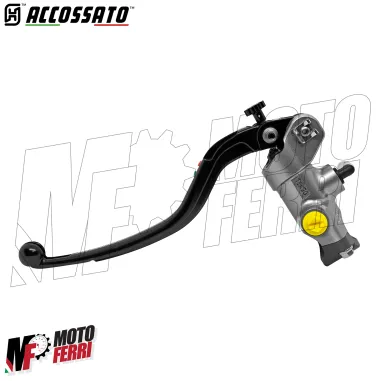MF8941 Pompa Freno Anteriore Radiale ACCOSSATO 19x20 Leva Nera Fissa Moto + olio