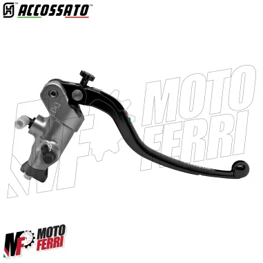 MF8941 Pompa Freno Anteriore Radiale ACCOSSATO 19x20 Leva Nera Fissa Moto + olio