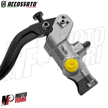 MF8941 Pompa Freno Anteriore Radiale ACCOSSATO 19x20 Leva Nera Fissa Moto + olio