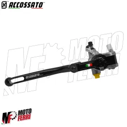 MF8942 Pompa Freno Anteriore Radiale ACCOSSATO 19x20 Leva Nera Snodata Moto + olio 2