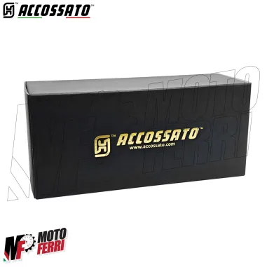 MF8942 Pompa Freno Anteriore Radiale ACCOSSATO 19x20 Leva Nera Snodata Moto + olio