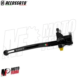 MF8943 Pompa Freno Anteriore Radiale ACCOSSATO 16x18 Leva Nera Fissa Moto + olio 2