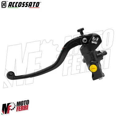 MF8943 Pompa Freno Anteriore Radiale ACCOSSATO 16x18 Leva Nera Fissa Moto + olio