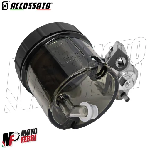 MF4838 Serbatoio Vaschetta Liquido Freno Frizione ACCOSSATO Fumè Universale Moto
