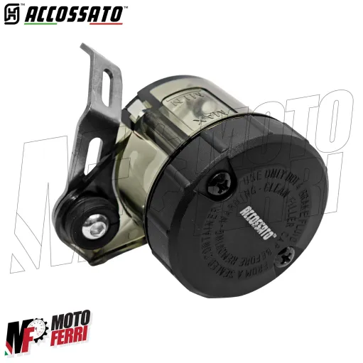 MF4838 Serbatoio Vaschetta Liquido Freno Frizione ACCOSSATO Fumè Universale Moto