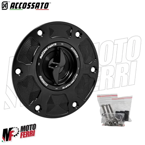 MF8945 Tappo Benzina ACCOSSATO Sgancio Rapido cnc APRILIA RS4 50 125