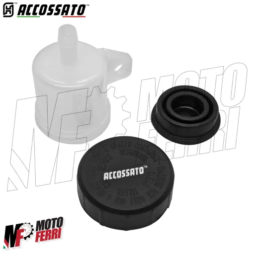 MF8947 Serbatoio Vaschetta ACCOSSATO Liquido Freno Frizione 15 cc Uscita Dritta