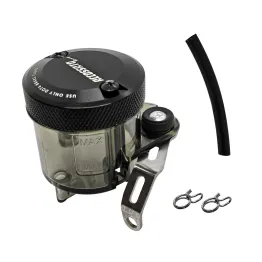 MF8948 Serbatoio Vaschetta Liquido Freno Frizione ACCOSSATO Fumè Tappo CNC Moto