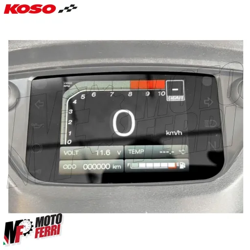 MF8949 Contachilometri Tachimetro Koso RX-3S Digitale TFT 15.000 RPM Scooter Moto